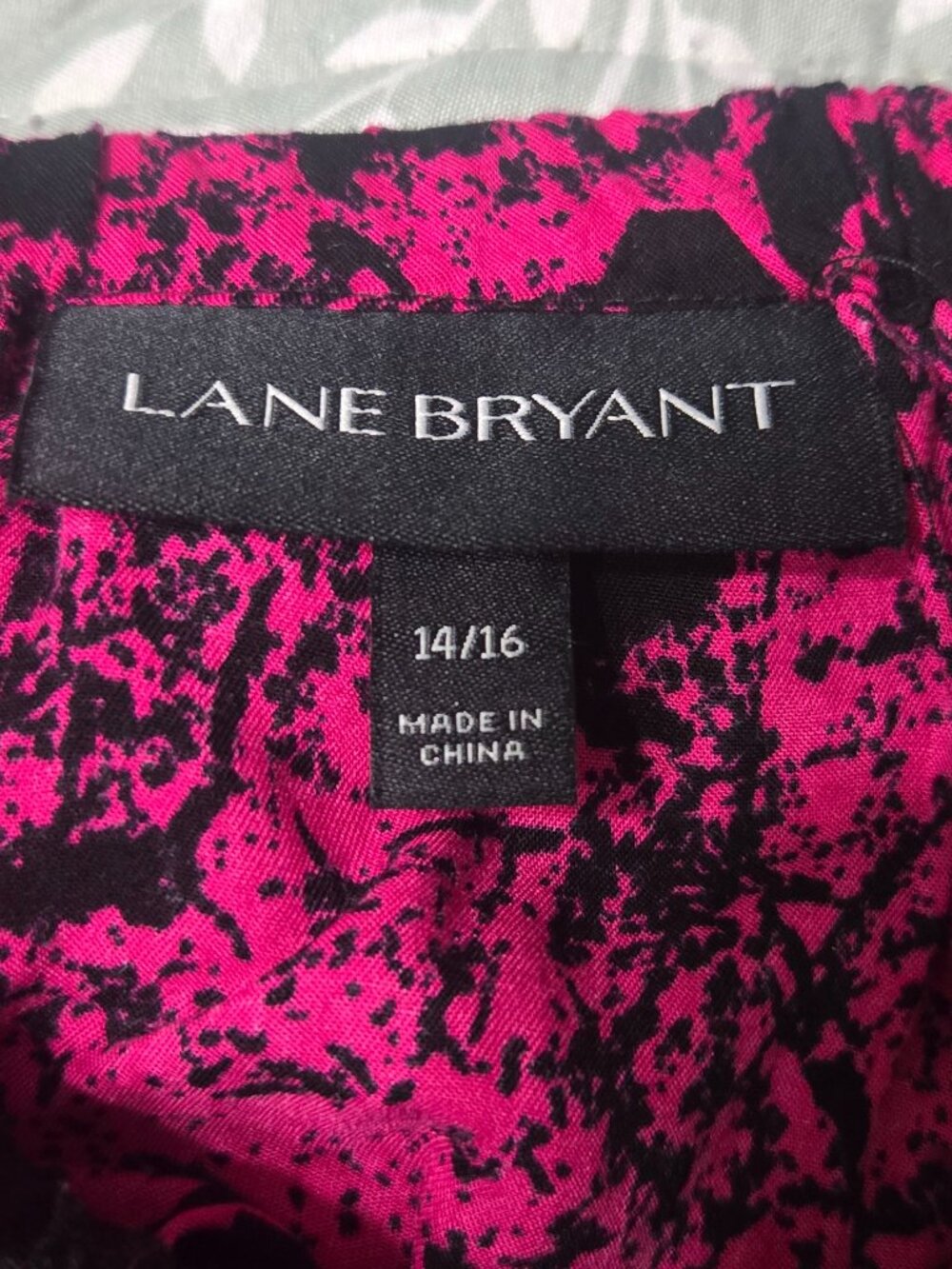 Black and Pink Pattern Shirt